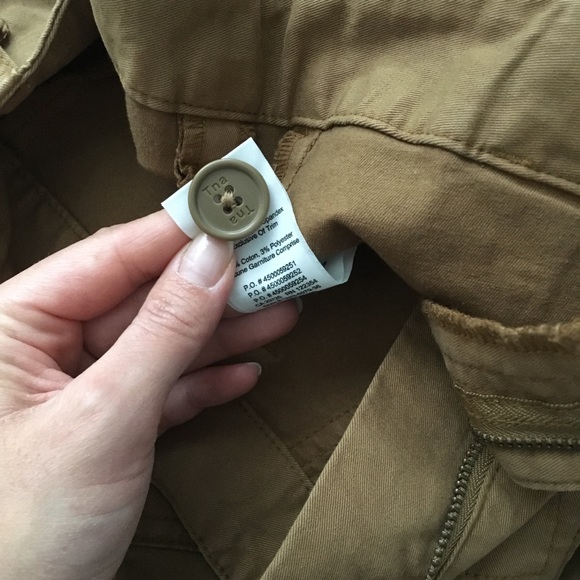 Aritzia TNA Cotton Straight Leg Brown Khaki Pants - Picture 11 of 11